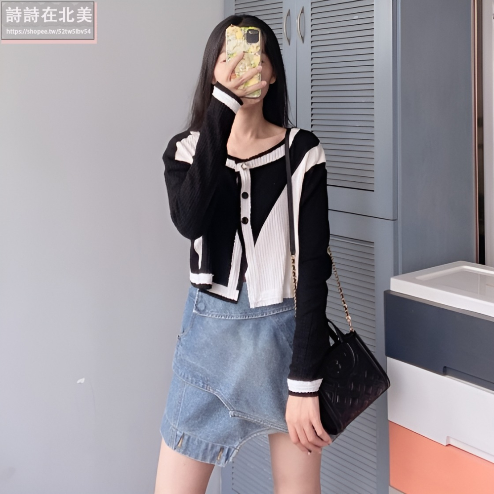 詩詩精品 Tory Burch 包包 斜挎包 手提包 鏈條包 肩背包 mini托特包 小羊皮菱格側背包 單肩包 斜背包-細節圖2