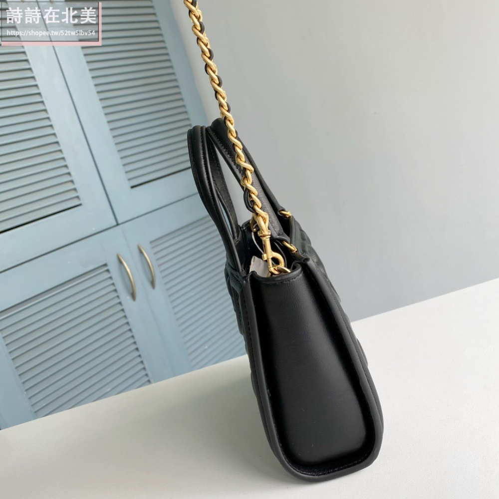 詩詩精品 Tory Burch 包包 斜挎包 手提包 鏈條包 肩背包 mini托特包 小羊皮菱格側背包 單肩包 斜背包-細節圖5