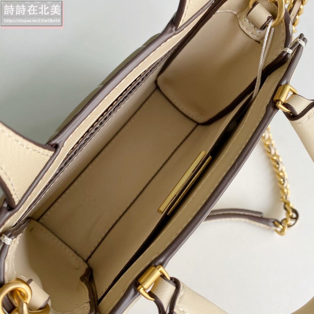 詩詩精品 Tory Burch 包包 斜挎包 手提包 鏈條包 肩背包 mini托特包 小羊皮菱格側背包 單肩包 斜背包-細節圖8