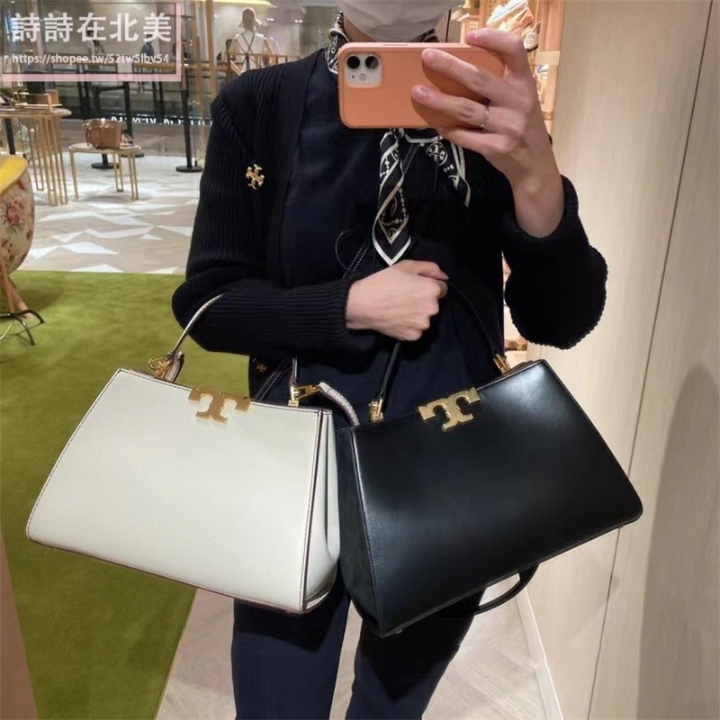 詩詩精品 Tory Burch 包包 手提包 單肩包 斜挎包 真皮側背包 大容量肩背包 腋下包 手提袋 托特包 斜背包-細節圖2