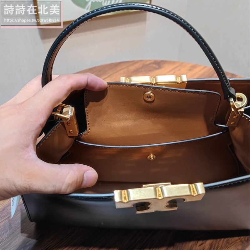 詩詩精品 Tory Burch 包包 手提包 單肩包 斜挎包 真皮側背包 大容量肩背包 腋下包 手提袋 托特包 斜背包-細節圖5
