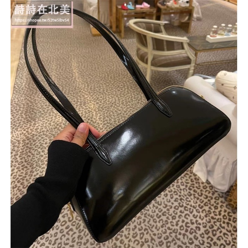 詩詩精品 Tory Burch 包包 手提包 鏈條包 郵差包 托特包 側背包 單肩包 側包 保齡球包 百搭漆皮側背包-細節圖6