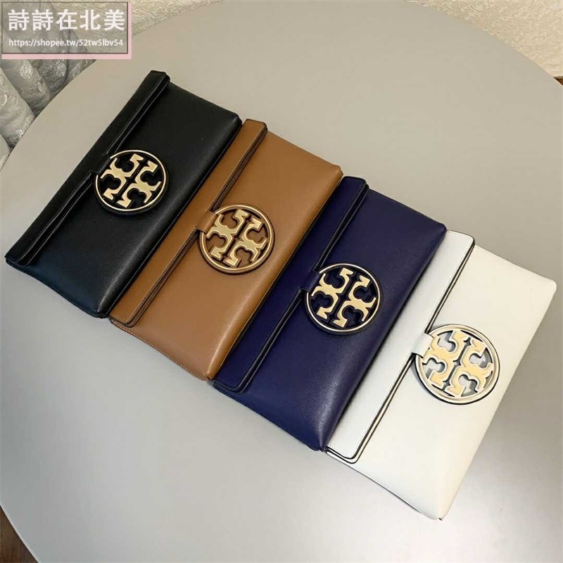 詩詩精品 Tory Burch 包包 手拿包 手機包 晚宴包 真皮翻蓋包 時尚復古小方包 化妝包 零錢包 晚宴包-細節圖2