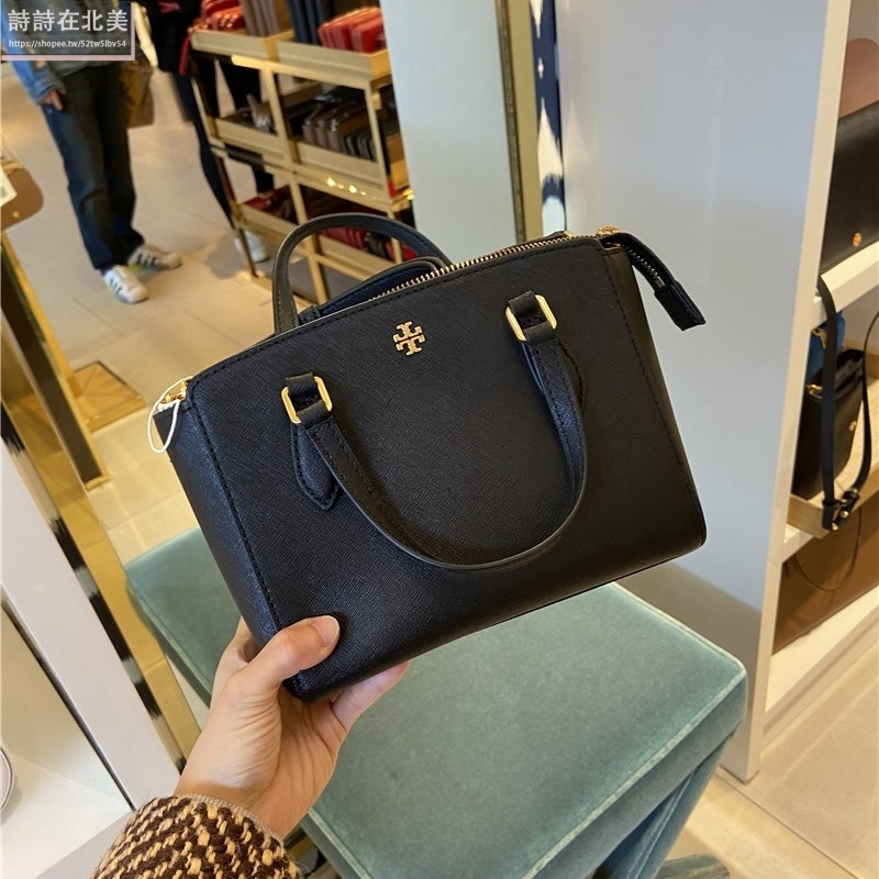 詩詩精品 Tory Burch 包包 馬鞍包 手提包 斜背包 殺手包 單肩包 側背包 十字紋防刮肩背包 托特包 斜挎包-細節圖4