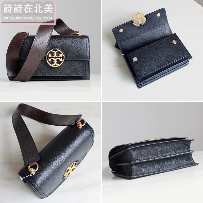 詩詩精品 Tory Burch 包包 風琴包 腋下包 側背包 相機包 小方包 荔枝紋真皮肩背包 翻蓋包 單肩包 馬鞍包-細節圖8