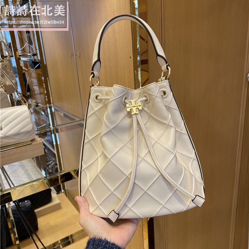 詩詩精品 Tory Burch 包包 手提包 水桶包 斜挎包 側背包 小羊皮菱格肩背包 鏈條包 單肩包 斜背包 束口包-細節圖4