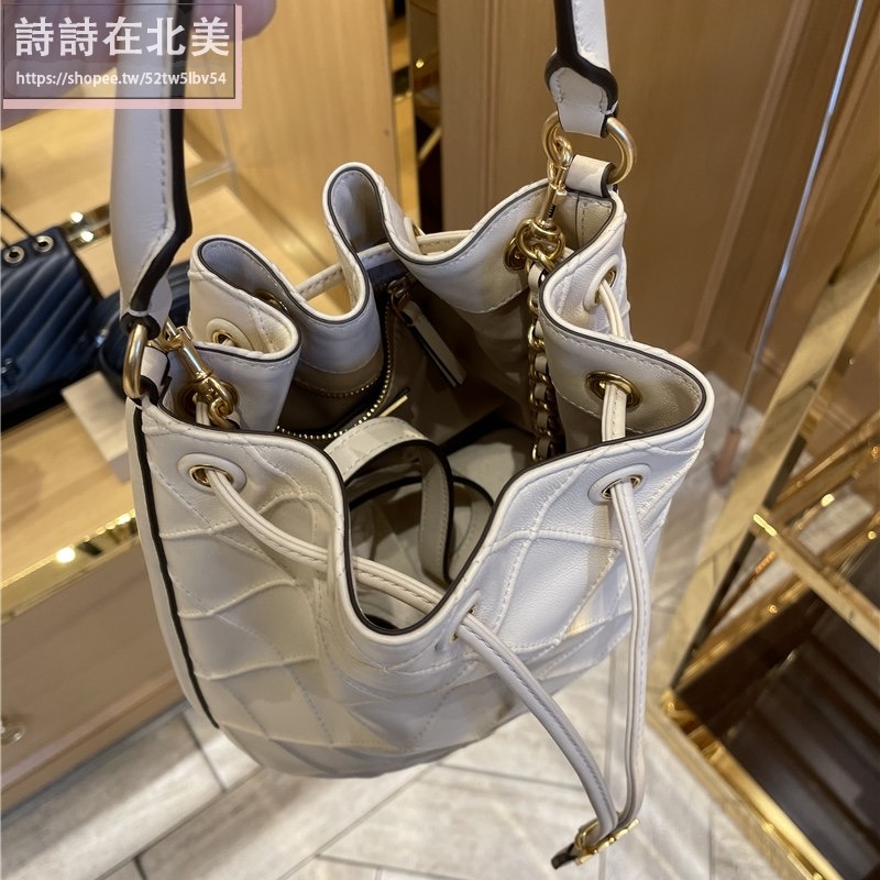 詩詩精品 Tory Burch 包包 手提包 水桶包 斜挎包 側背包 小羊皮菱格肩背包 鏈條包 單肩包 斜背包 束口包-細節圖5