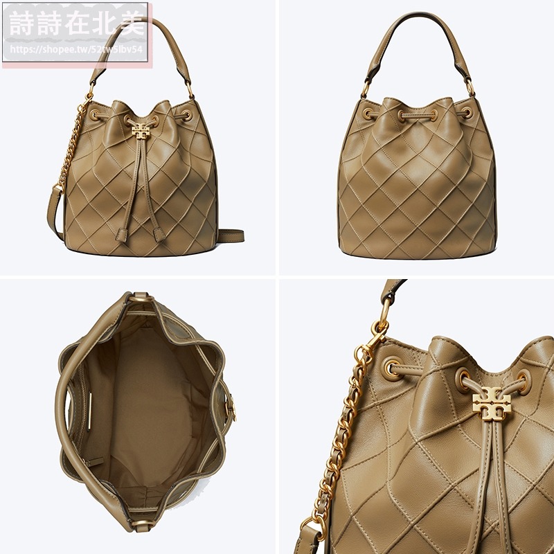 詩詩精品 Tory Burch 包包 手提包 水桶包 斜挎包 側背包 小羊皮菱格肩背包 鏈條包 單肩包 斜背包 束口包-細節圖11