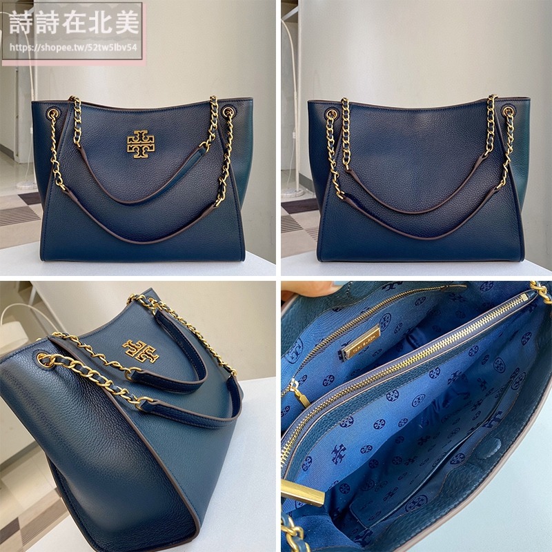 詩詩精品 Tory Burch 包包 鏈條包 單肩包 水餃包 荔枝紋真皮包包 側背包 肩背包 餃子包 手提包 托特包-細節圖10