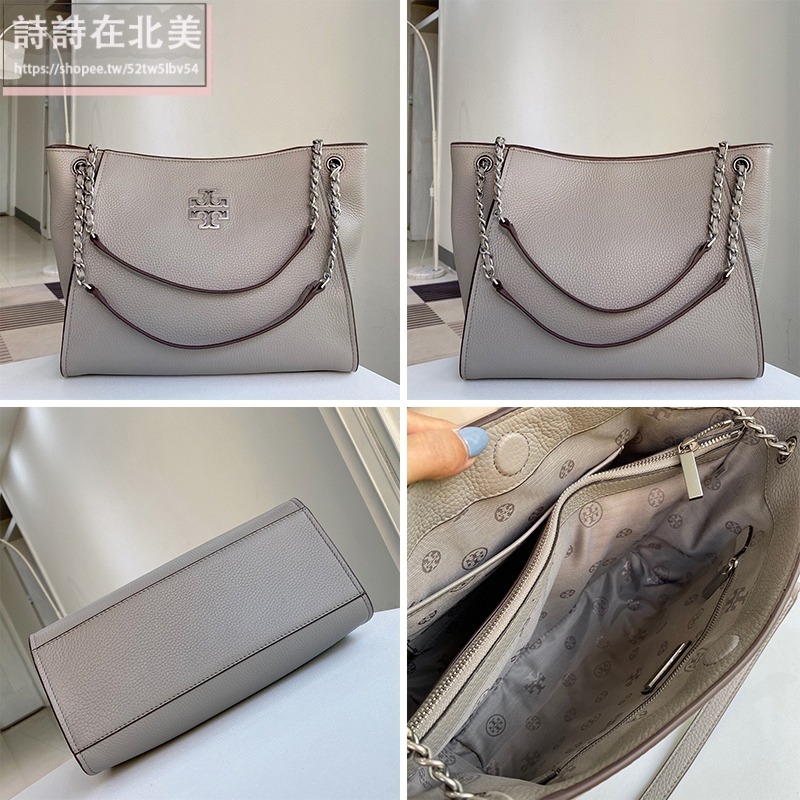 詩詩精品 Tory Burch 包包 鏈條包 單肩包 水餃包 荔枝紋真皮包包 側背包 肩背包 餃子包 手提包 托特包-細節圖11