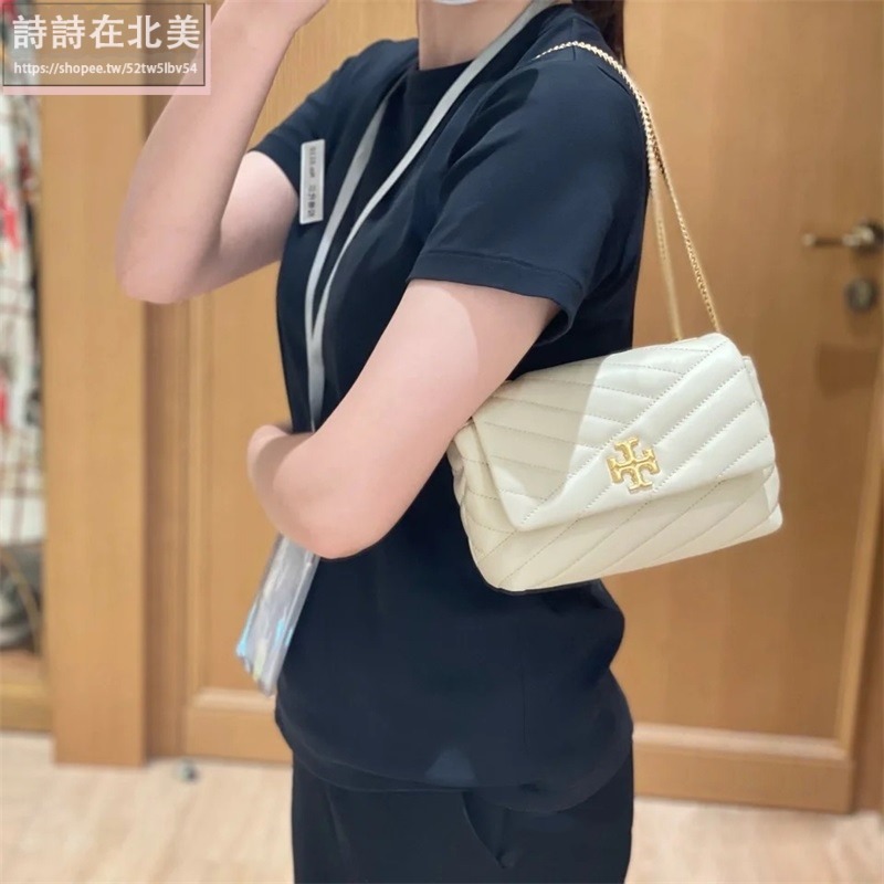 詩詩精品 Tory Burch 包包 鏈條包 斜挎包 肩背包 小羊皮側背包 鏈帶包 小方包 翻蓋包 手拿包 單肩包 側包-細節圖4