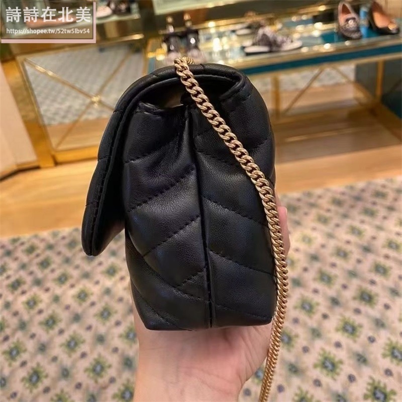 詩詩精品 Tory Burch 包包 鏈條包 斜挎包 肩背包 小羊皮側背包 鏈帶包 小方包 翻蓋包 手拿包 單肩包 側包-細節圖8