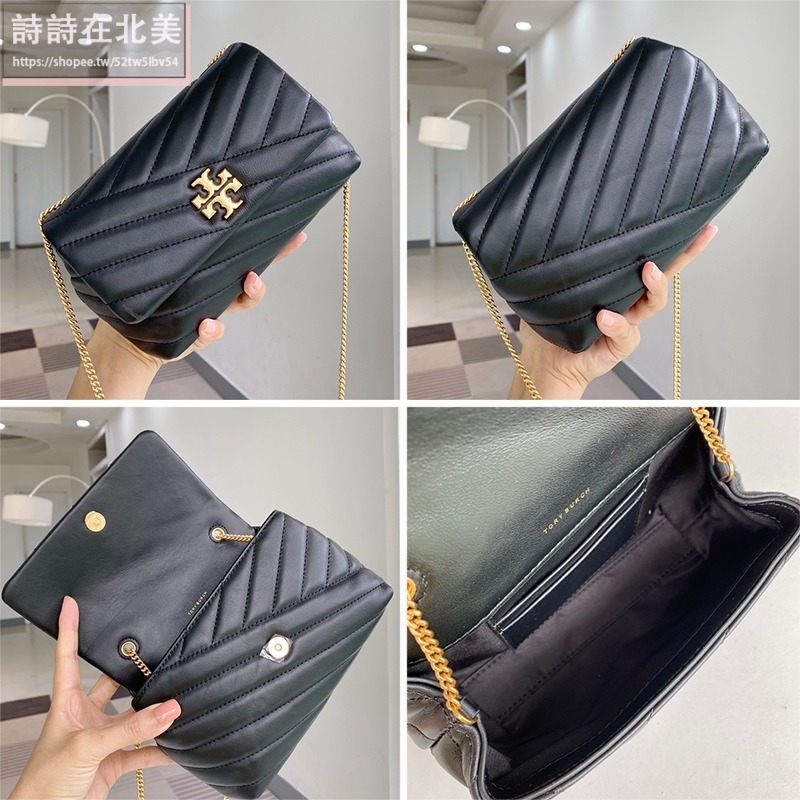 詩詩精品 Tory Burch 包包 鏈條包 斜挎包 肩背包 小羊皮側背包 鏈帶包 小方包 翻蓋包 手拿包 單肩包 側包-細節圖10
