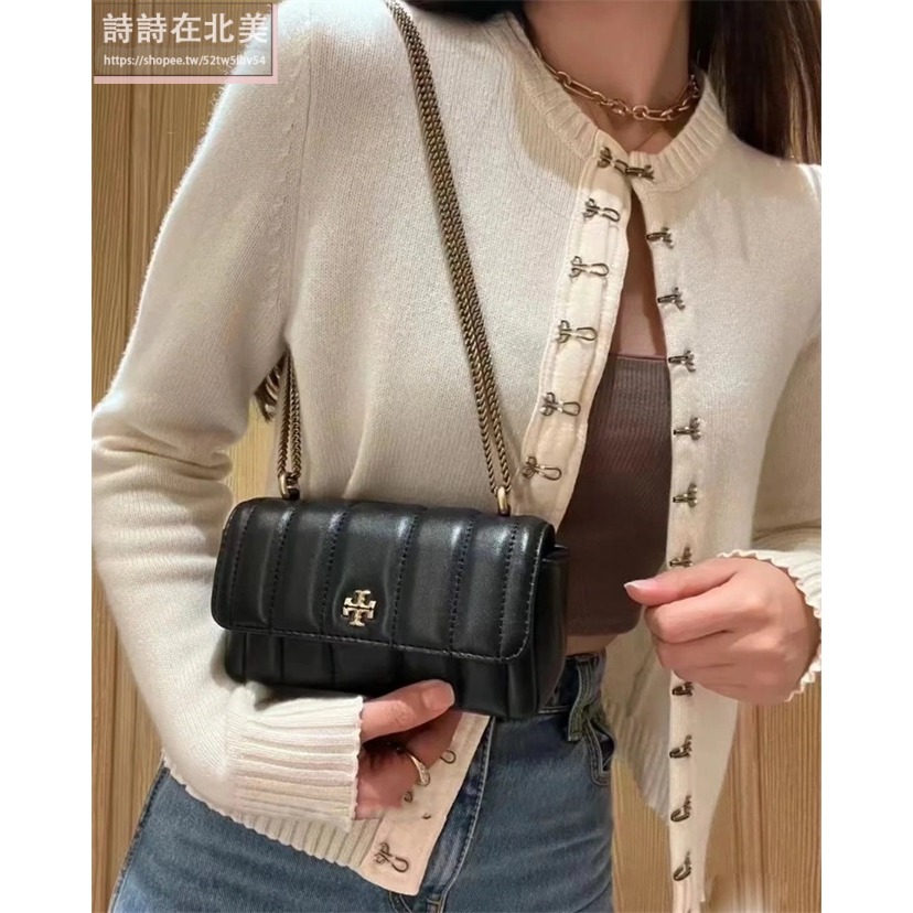 詩詩精品 Tory Burch 包包 斜背包 鏈條包 小方包 翻蓋包 手拿包 斜挎包 肩背包 側背包 單肩包 鏈帶包-細節圖3