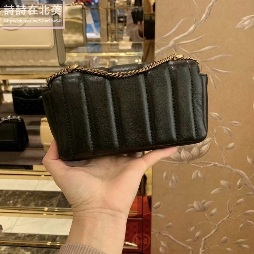 詩詩精品 Tory Burch 包包 斜背包 鏈條包 小方包 翻蓋包 手拿包 斜挎包 肩背包 側背包 單肩包 鏈帶包-細節圖5
