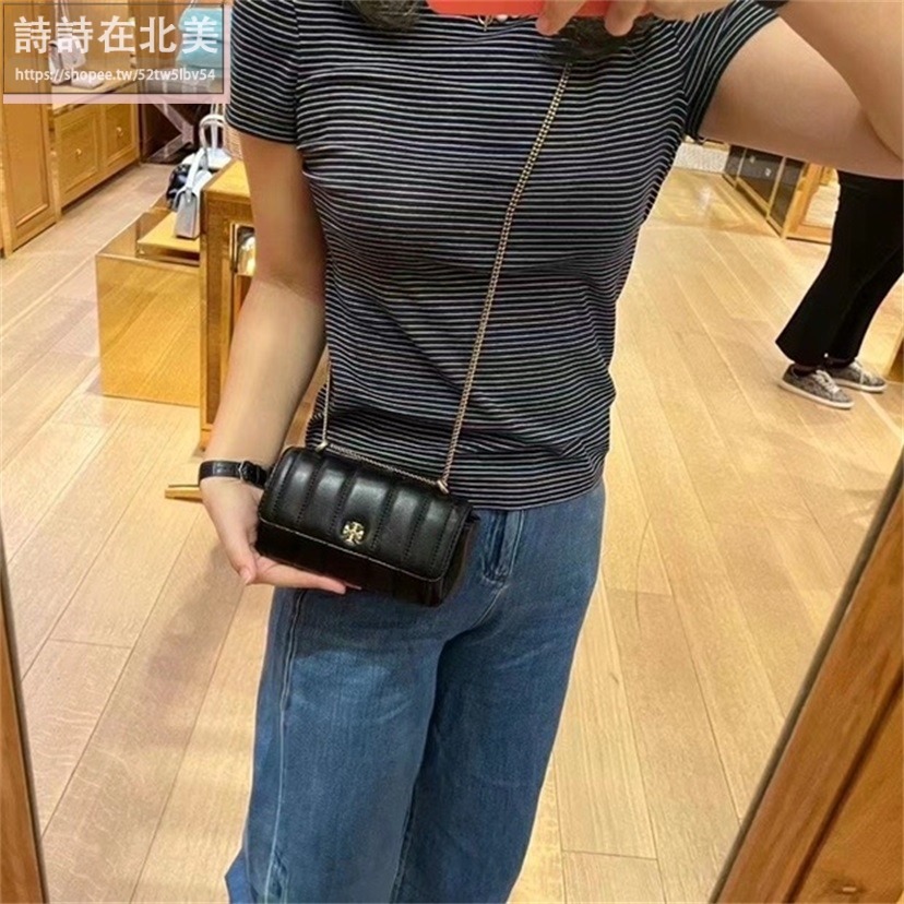 詩詩精品 Tory Burch 包包 斜背包 鏈條包 小方包 翻蓋包 手拿包 斜挎包 肩背包 側背包 單肩包 鏈帶包-細節圖8