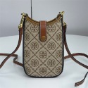 詩詩精品 Tory Burch 包包 手機包 單肩包 手拿包 斜背包 老花帆布拼牛皮側背包 單肩包 斜挎包 肩背包 側包-規格圖9