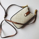 詩詩精品 Tory Burch 包包 手機包 單肩包 手拿包 斜背包 老花帆布拼牛皮側背包 單肩包 斜挎包 肩背包 側包-規格圖9