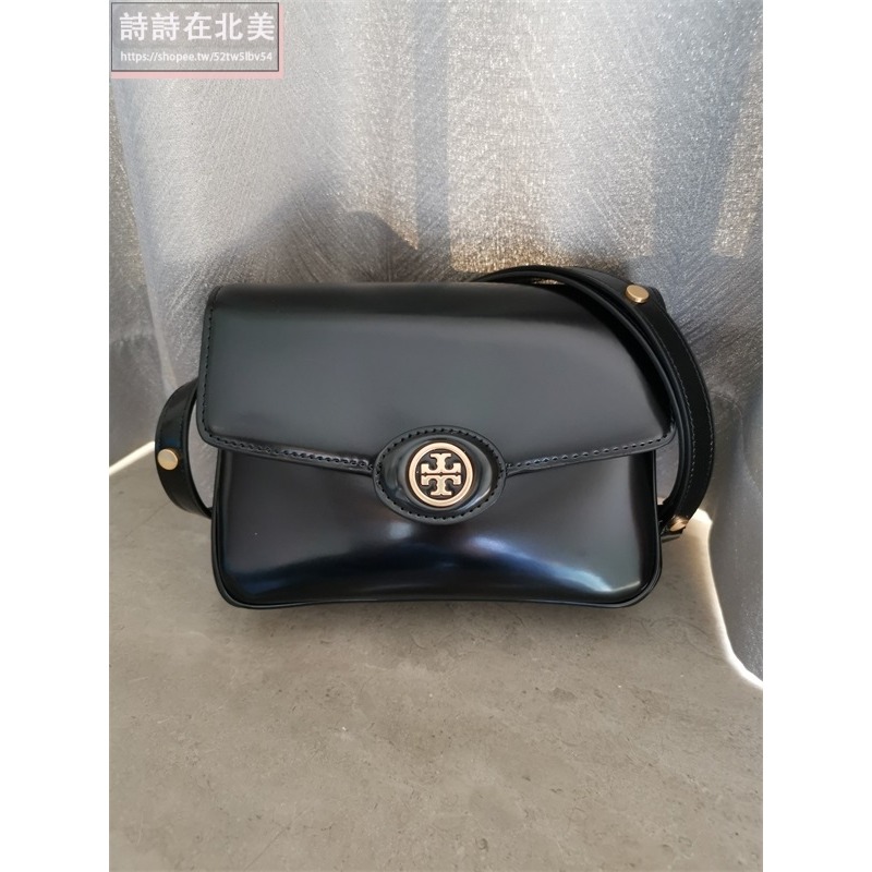 詩詩精品 Tory Burch 包包 斜背包 漆皮側背包 手提包 單肩包 相機包 斜挎包 小方包 肩背包 磁釦翻蓋包-細節圖3