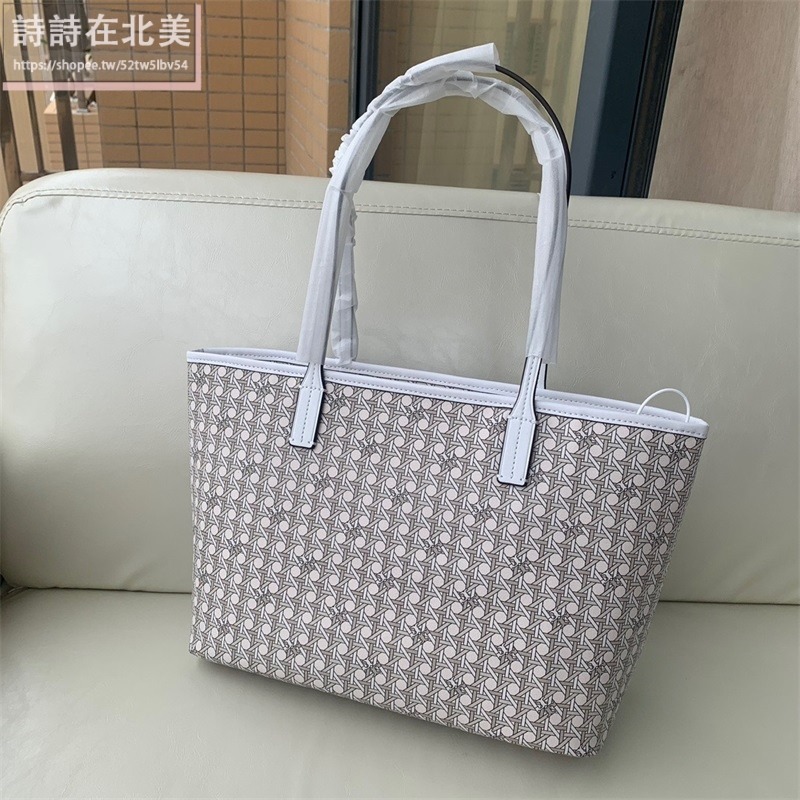 詩詩精品 Tory Burch 包包 托特包 單肩包 帆布包 大容量肩背包 手提包 側背包 購物袋 側包 防水塗層布面-細節圖6