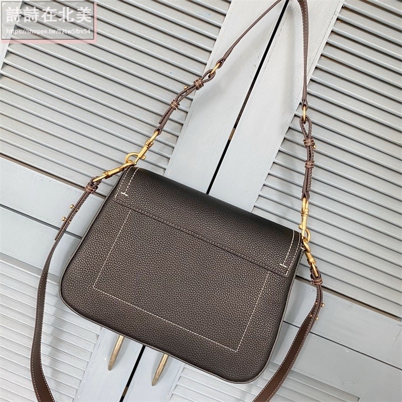 詩詩精品 Tory Burch 包包 通勤包 斜背包 側背包 郵差包 荔枝紋真皮肩背包 手提包 腋下包 翻蓋包 斜挎包-細節圖10