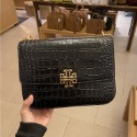 詩詩精品 Tory Burch 包包 翻蓋鏈條包 馬鞍包 斜挎包 牛皮鱷魚紋肩背包 腋下包 翻蓋包 荔枝紋側背包 斜背包-規格圖10
