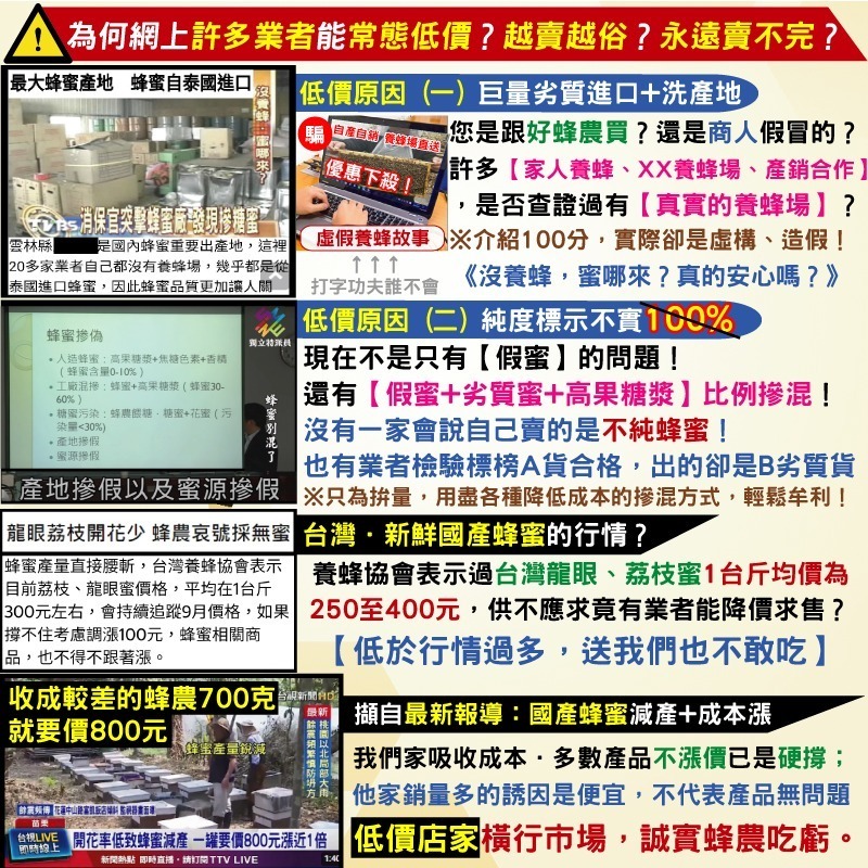 【三代養蜂場•國產認證蜜•春節不打烊⚡️】700克100%台灣．真蜂蜜│▪︎獨家直播▪開發票│龍眼蜜．荔枝蜜．百花蜜│-細節圖2