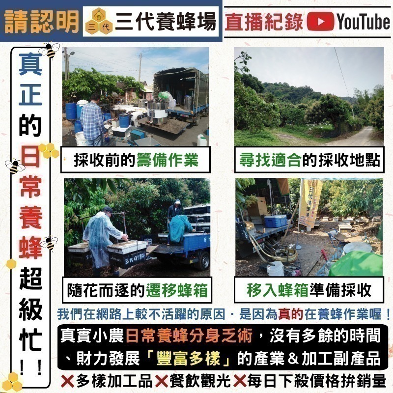 【三代養蜂場】2025年➤500克100%台灣蜂蜜．擠壓瓶│⭐️免運⭐️2日內出貨⭐️發票│龍眼蜜．荔枝蜜．百花蜜│-細節圖8