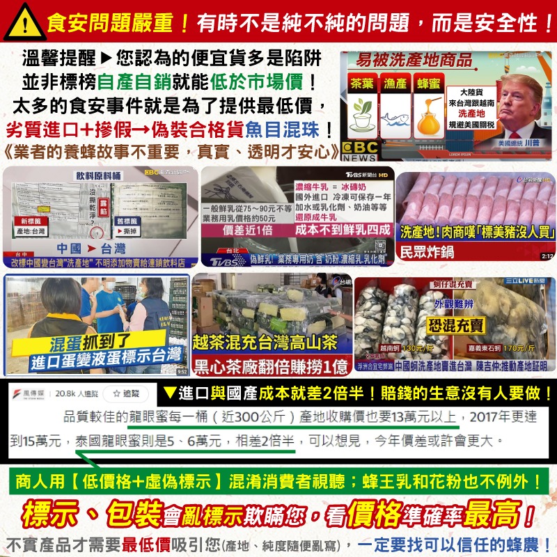 【三代養蜂場】2025年➤100克100%台灣蜂蜜．擠壓瓶│⭐️隔日出貨⭐️蜂蜜多項自主檢驗│龍眼蜜．荔枝蜜．百花蜜│-細節圖3