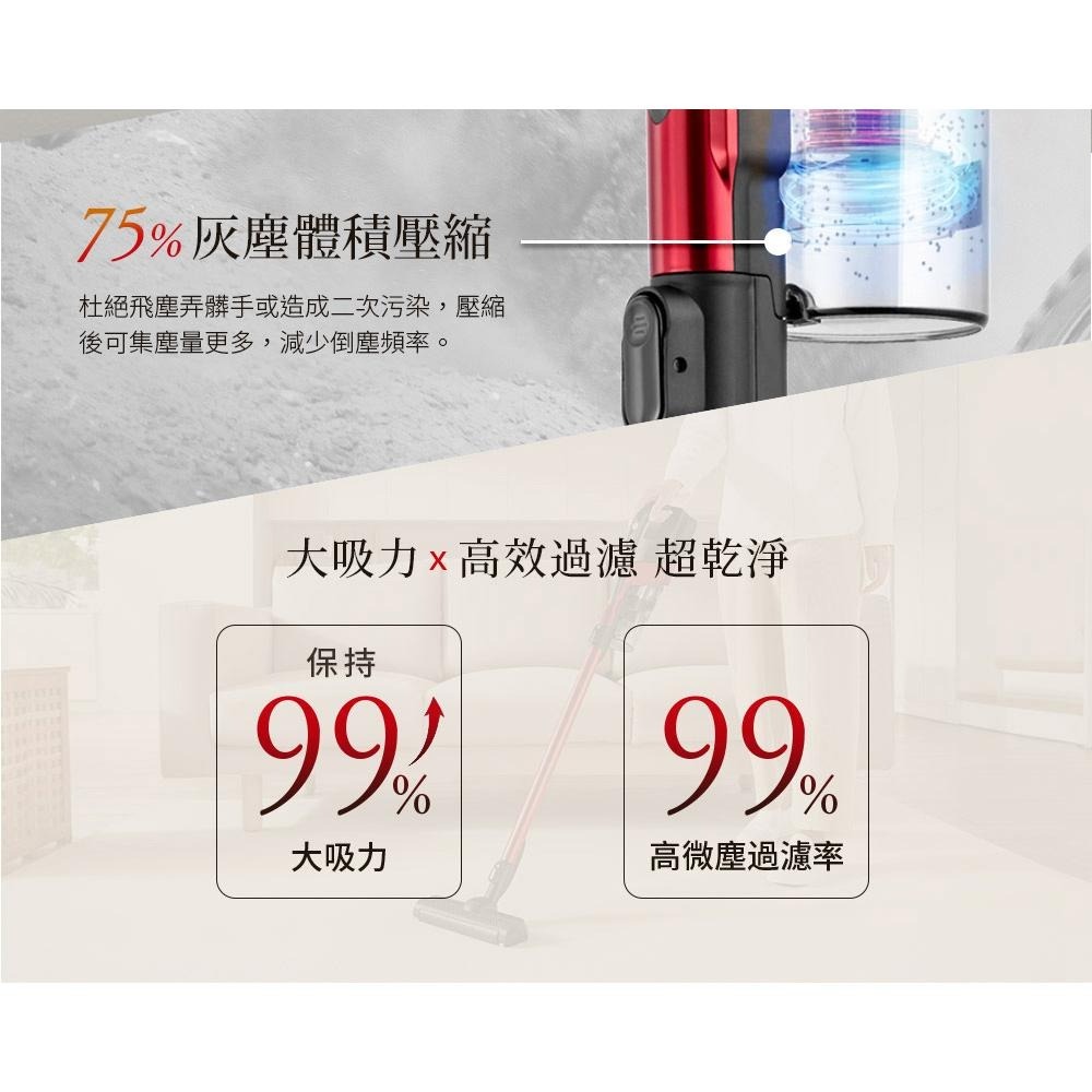 【TOSHIBA 東芝】旋風無線吸塵器(VC-CLX50A)-細節圖5