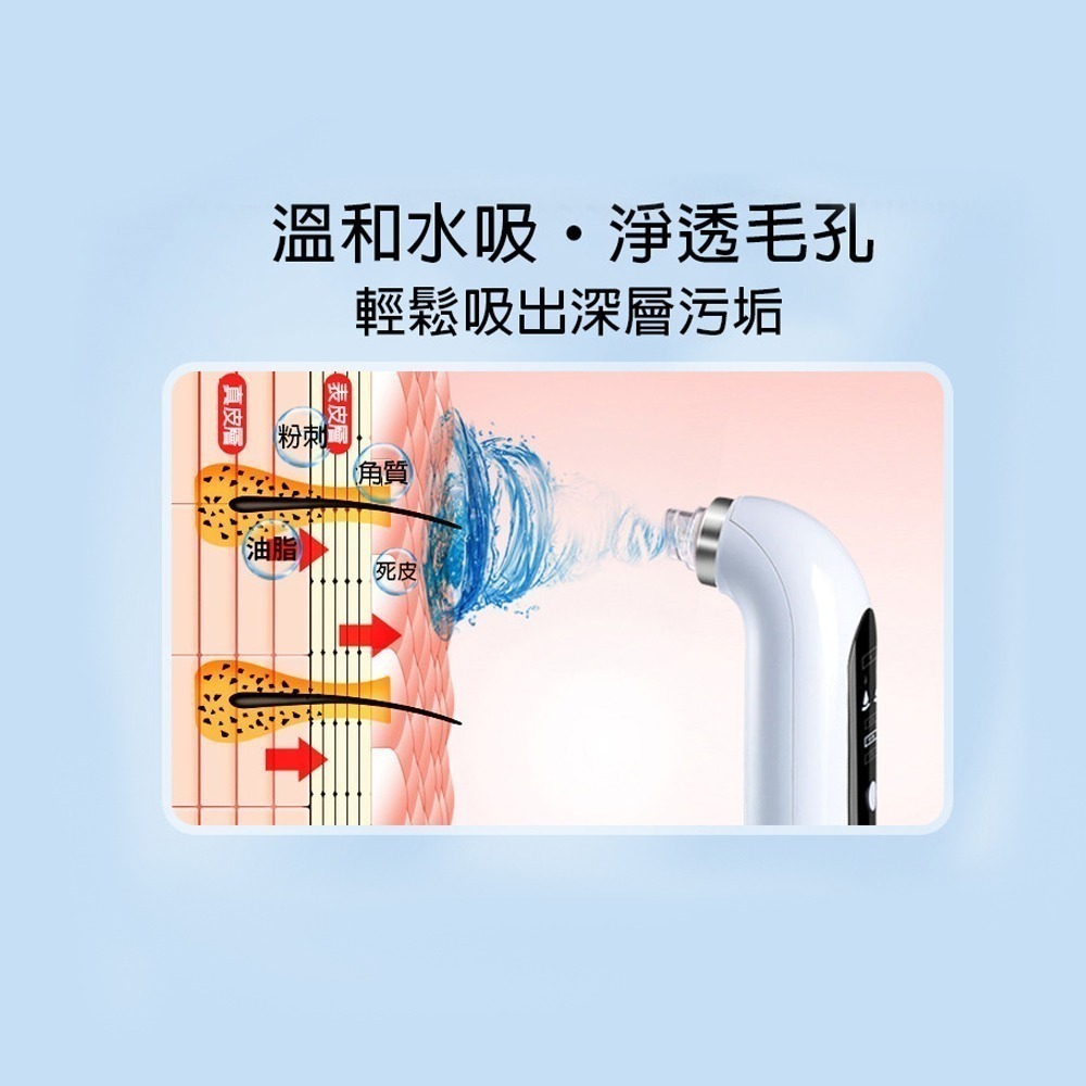 【CY 呈云】注水小氣泡電動臉部清潔儀 黑頭粉刺機CY-128A-細節圖4
