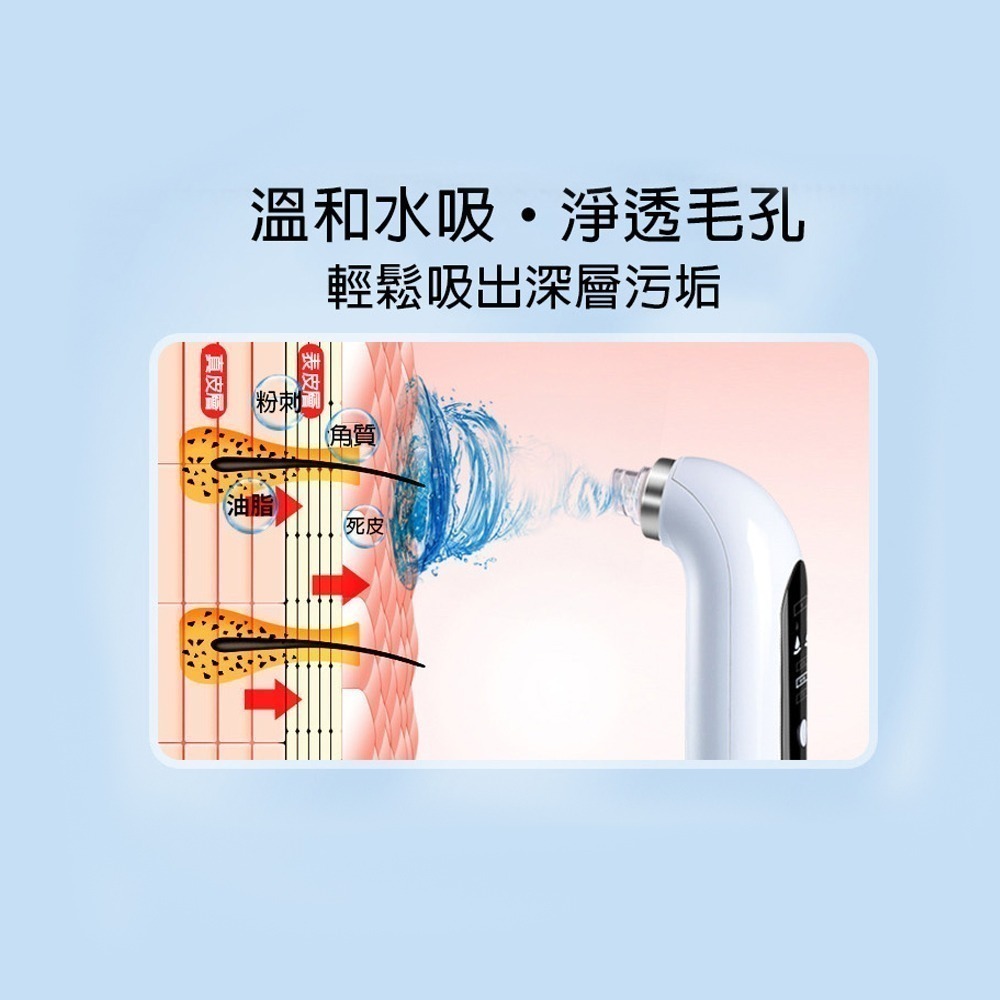 【CY 呈云】注水小氣泡電動臉部清潔儀 黑頭粉刺機CY-128A-細節圖4