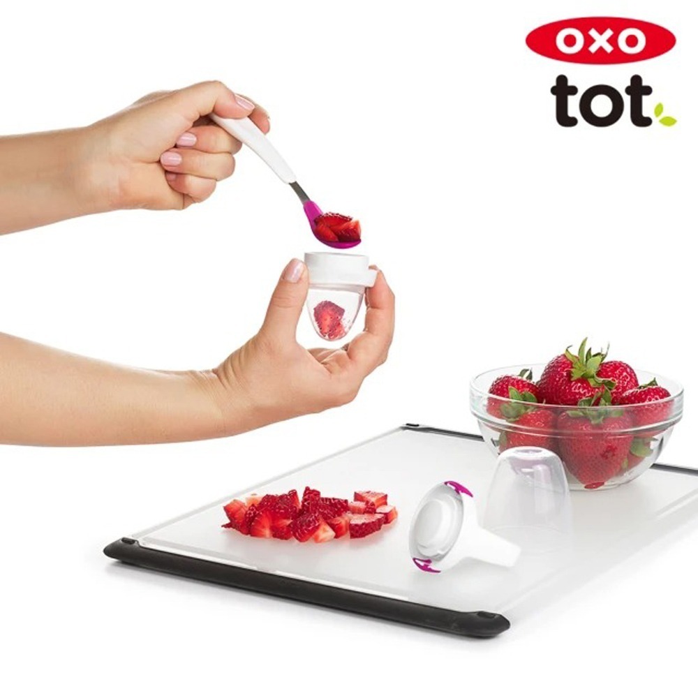 美國OXO tot 寶寶咬好滋味奶嘴(靚藍綠/莓果粉)-細節圖3