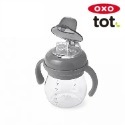 美國OXO tot 寶寶握鴨嘴杯(靚藍綠/海軍藍/大象灰)-規格圖5