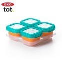 美國 OXO tot 好滋味冷凍儲存盒-靚藍綠(2oz/60ml 6入)/(4oz/120ml 4入)-規格圖5