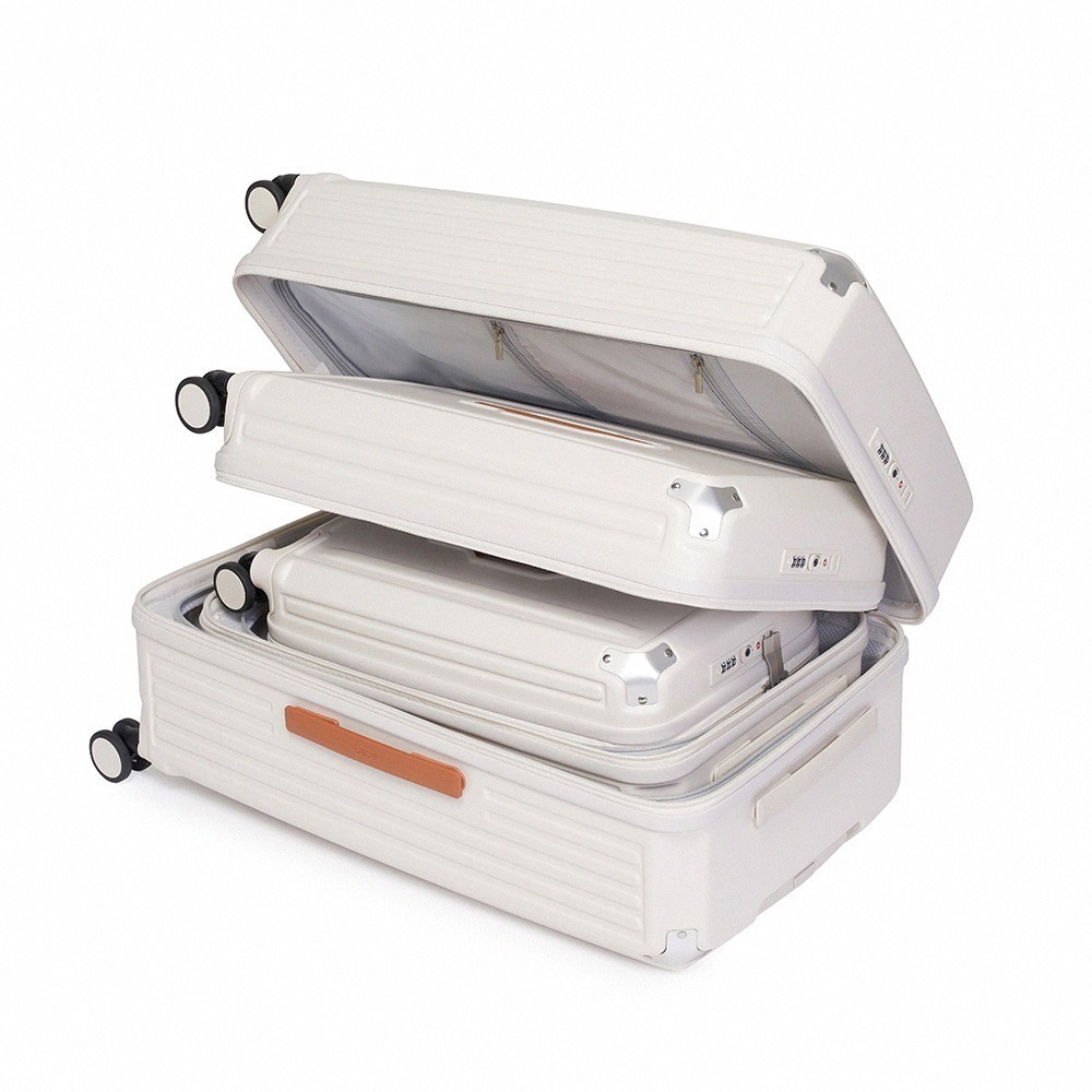 【Acer Fashion】 墨爾本拉鍊行李箱三尺寸套裝 (19.5+24+28吋)-贈好禮-細節圖2