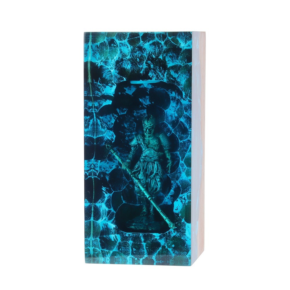 【麟鳳呈祥】齊天大聖黑悟空樹酯小夜燈 居家擺飾燈-細節圖2