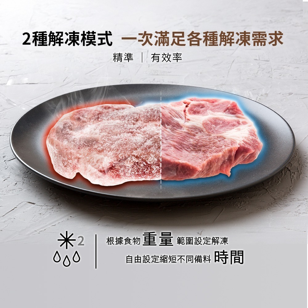 【TECO東元】黑大廚 23L三合一多功能氣炸烤微波爐(YM2302CBB)-細節圖8