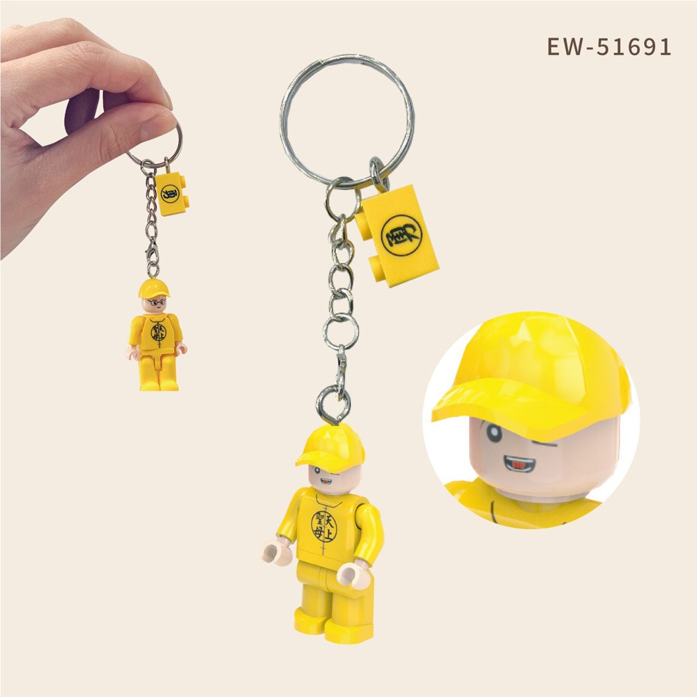 【TRUE WAY TOY】抬轎人鑰匙圈-細節圖2