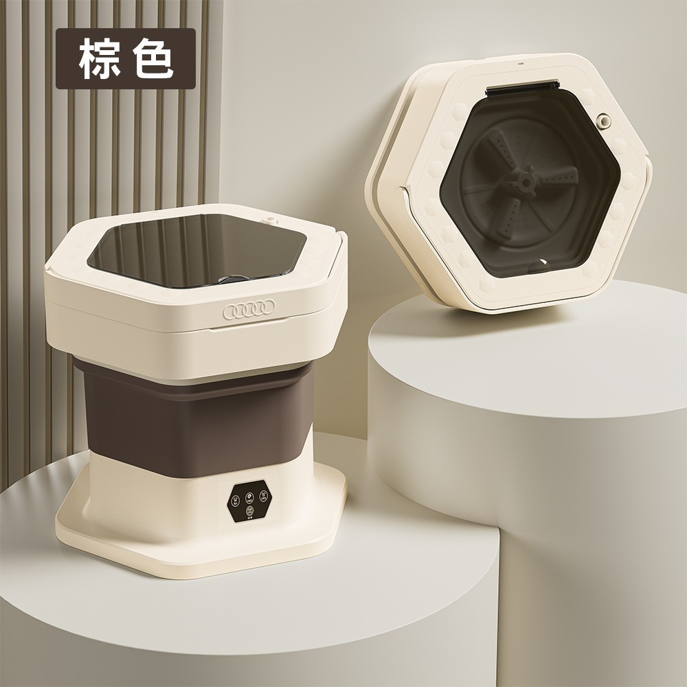 【LY 立元】六角攜帶式迷你洗衣機(附瀝水籃)-細節圖9