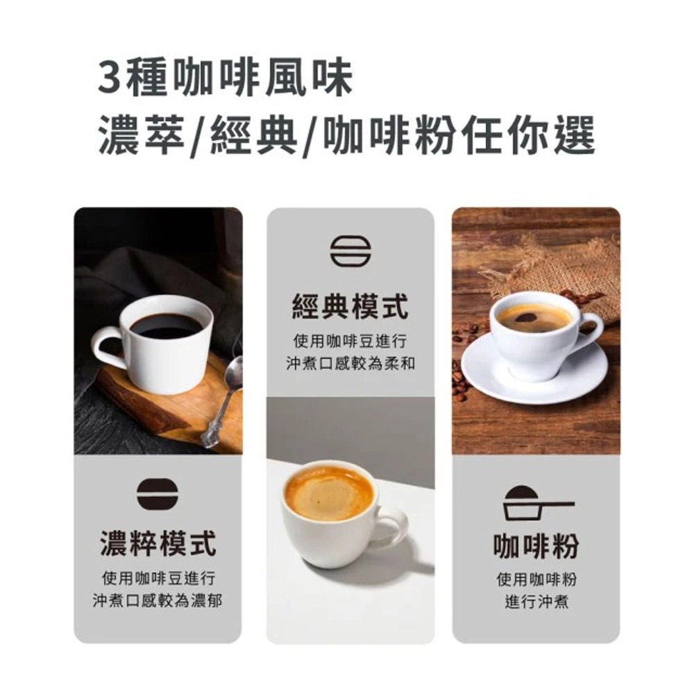 【CLAIRE】 獨享自動研磨咖啡機(CHM-H01AK)-細節圖2