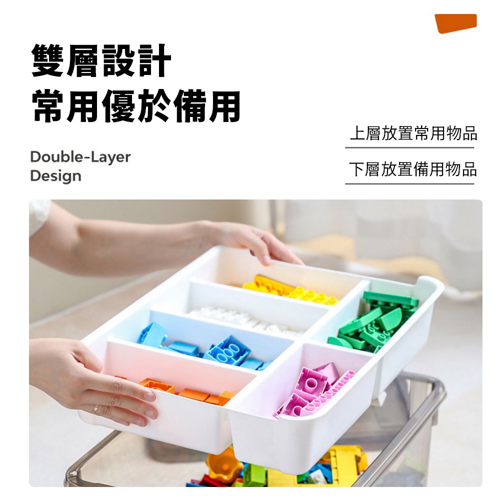 CITYLONG兒童積木玩具透明收納箱16L-細節圖3