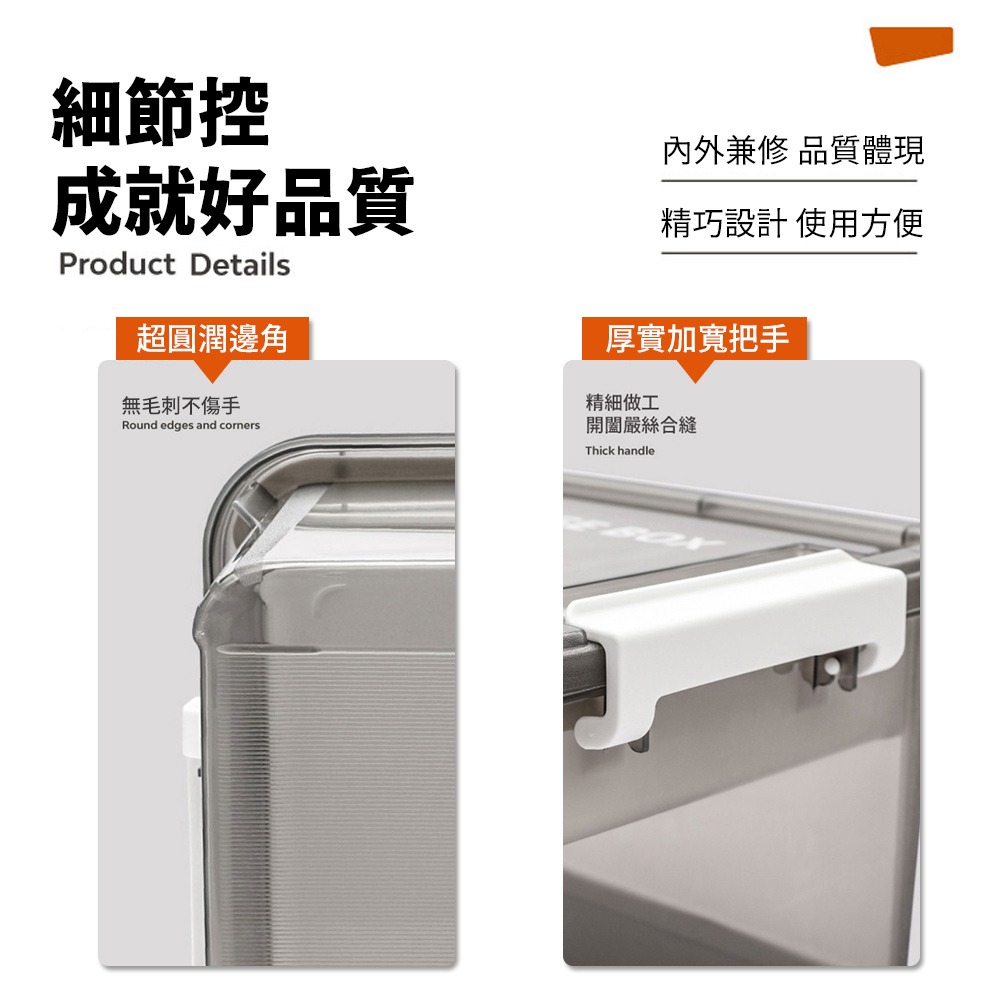 CITYLONG兒童積木玩具透明收納箱16L-細節圖7