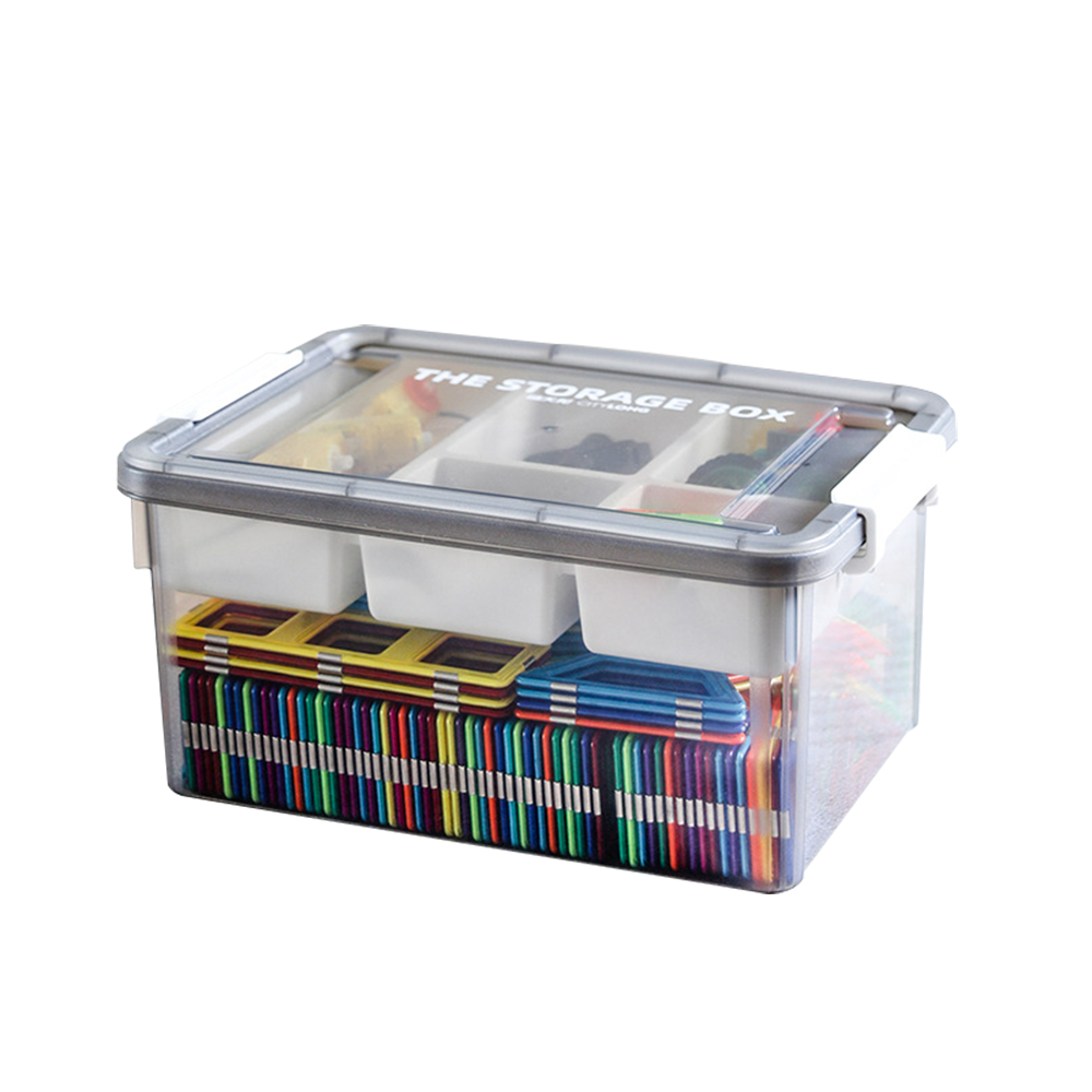 CITYLONG兒童積木玩具透明收納箱16L-規格圖10