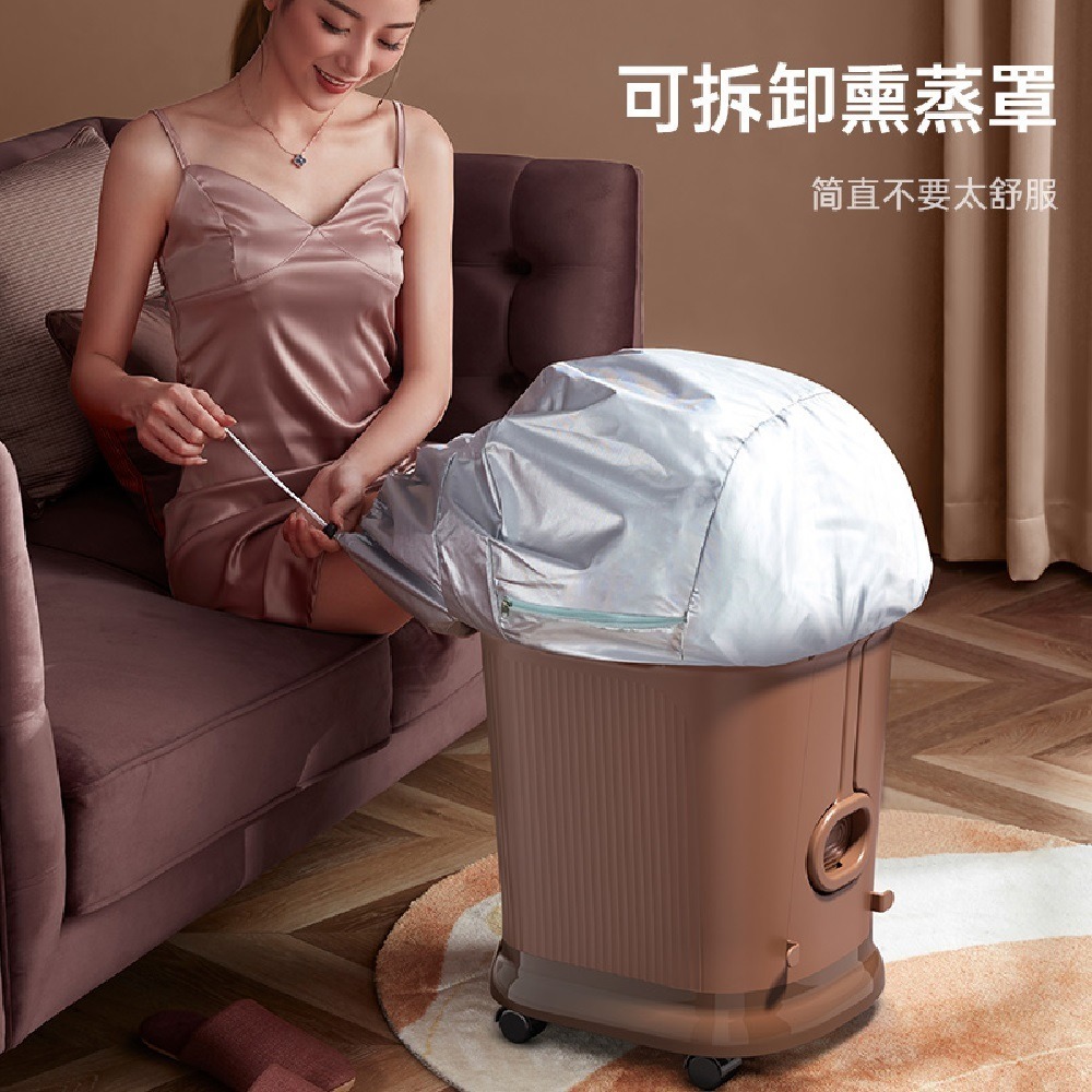 【Smart】尊榮75cm深桶全自動電動滾輪按摩恆溫泡腳機(附贈薰蒸罩+足浴包+沖浪管)-細節圖11