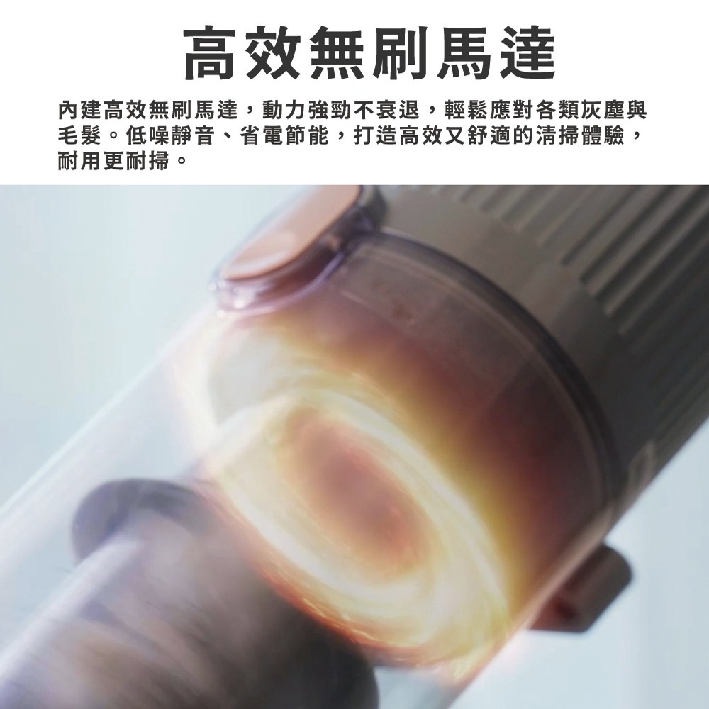 【NOVOICE 諾維斯】雙滾刷自動集塵無線手持吸塵器NOV-100-細節圖4