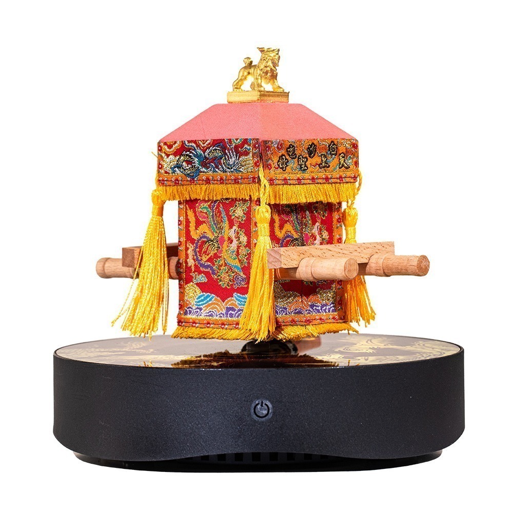 【花太太x白沙屯媽祖】粉紅超跑藍牙喇叭磁浮小夜燈-細節圖7