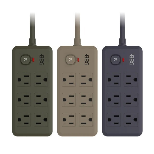 【+886極野家】1開6插雙排過載保護延長線1.8米 V2 HPS2160 (3色可選)-細節圖3