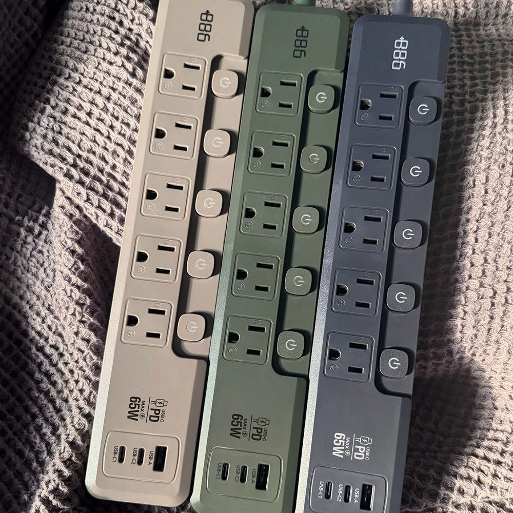 【+886極野家】3開3插1USB+2Type C PD 65W 快充延長線1.8米 V2-細節圖3