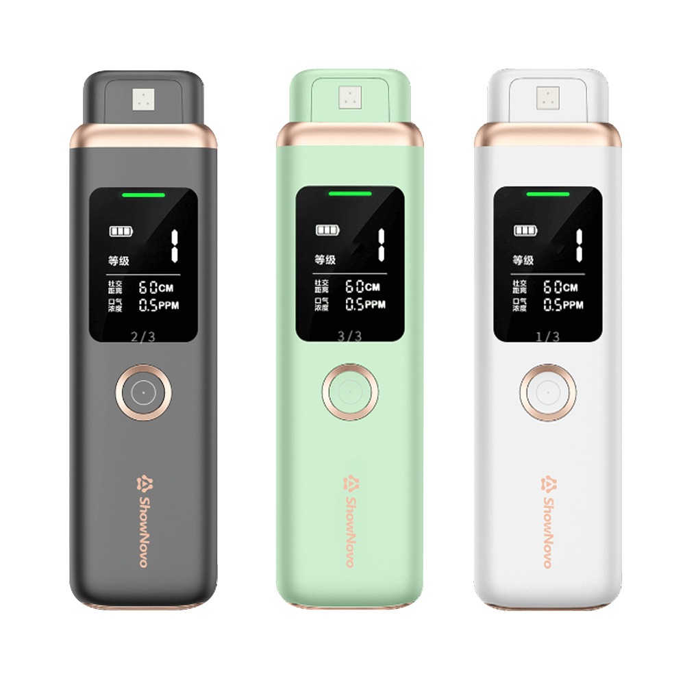 ShowNovo 智能口氣檢測機 5秒快速檢測 氣味嚴重等級 建議社交距離 氣味濃度 顯示螢幕 口臭檢測 口腔-細節圖2
